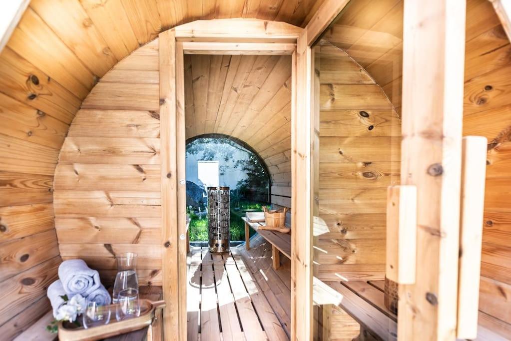 Exklusives Design-Apartment & Sauna Warngau Exterior foto